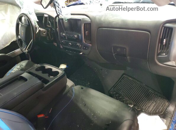 2GCVKPEC3K1230134 2019 CHEVROLET SILVERADO Blue Вид панелі приладів