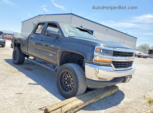 2GCVKPEC4K1147313 2019 CHEVROLET SILVERADO Черный Передняя правая четверть