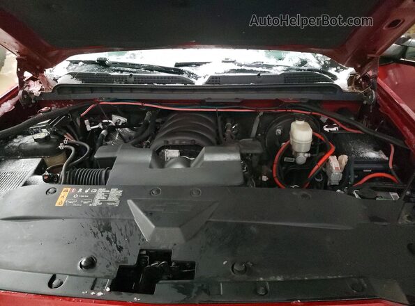 2GCVKPEC7K1119988 2019 CHEVROLET SILVERADO Burgundy Widok wnętrza z tyłu