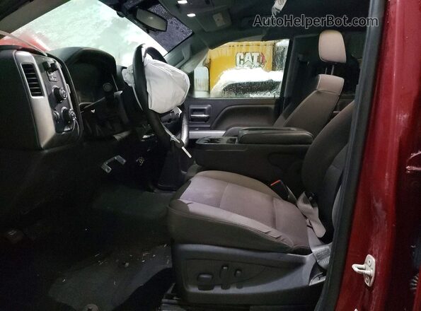 2GCVKPEC7K1119988 2019 CHEVROLET SILVERADO Burgundy Widok wnętrza z przodu