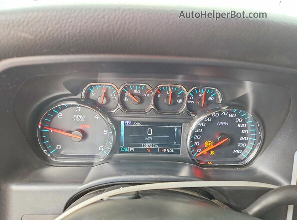 2GCVKPEC7K1140470 2019 CHEVROLET SILVERADO Silver Вид щитка приладів