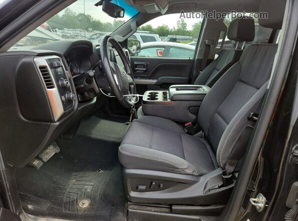 2GCVKPECXK1164780 2019 CHEVROLET SILVERADO Black Widok wnętrza z przodu