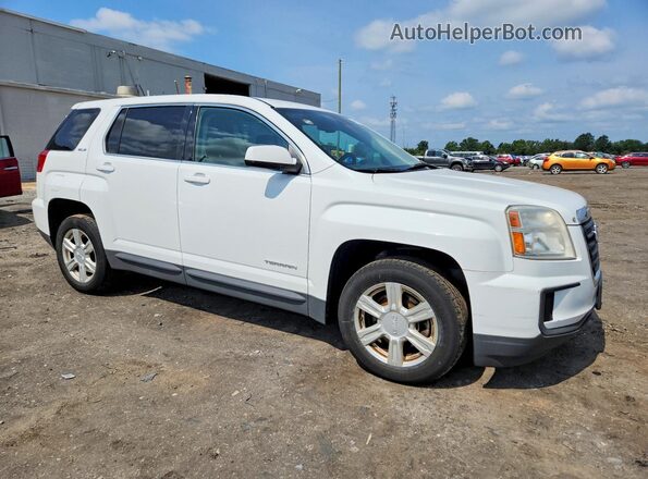 2GKALMEK0G6193656 2016 GMC TERRAIN White Передня права чверть