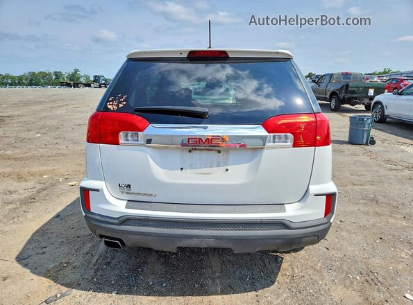 2GKALMEK0G6193656 2016 GMC TERRAIN White Вид ззаду