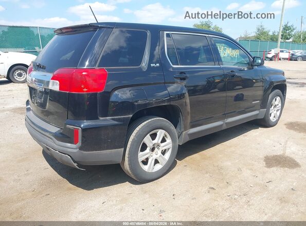2GKALMEK0G6283843 2016 GMC TERRAIN Black უკანა მარჯვენა