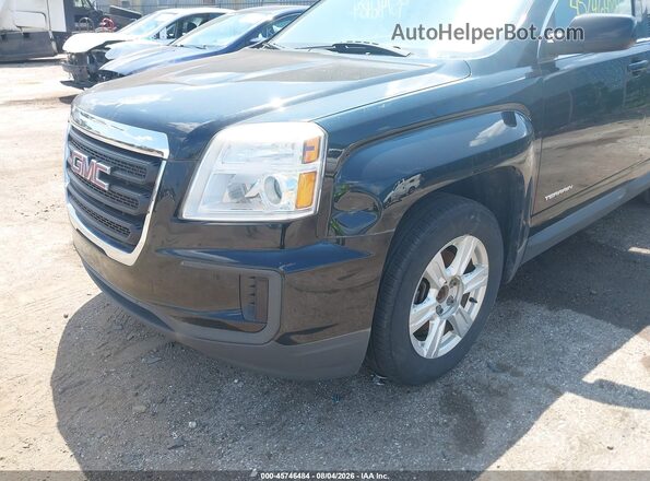 2GKALMEK0G6283843 2016 GMC TERRAIN Black წინა ხედი