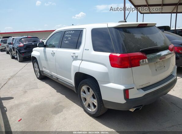 2GKALMEK0H6162201 2017 GMC TERRAIN White Trasero izquierdo