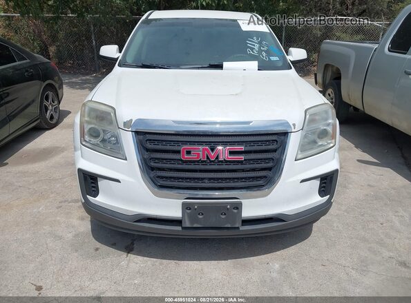 2GKALMEK0H6162201 2017 GMC TERRAIN White Vista interior trasera