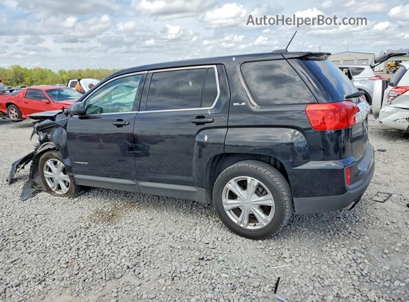 2GKALMEK0H6339989 2017 GMC TERRAIN Black Հետևի ձախ