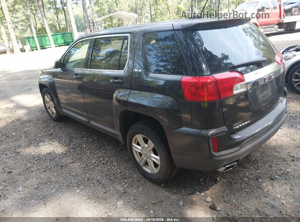 2GKALMEK1G6275069 2016 GMC TERRAIN Black Задня ліва чверть