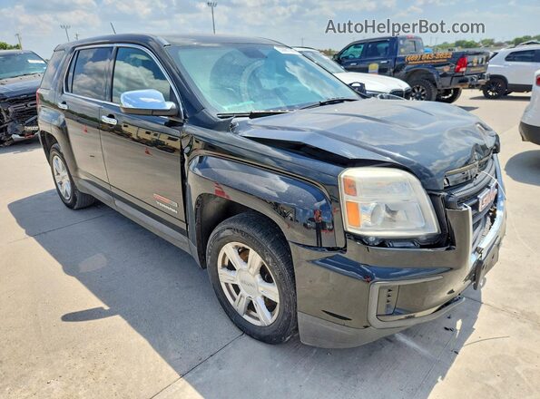 2GKALMEK1G6307244 2016 GMC TERRAIN Black Передня права чверть