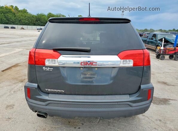 2GKALMEK1H6295484 2017 GMC TERRAIN Charcoal Vista trasera