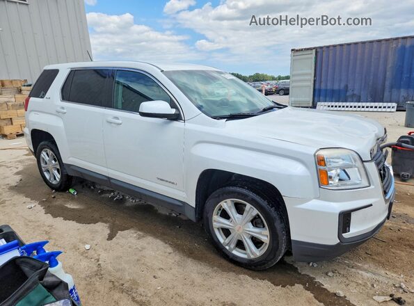 2GKALMEK1H6331562 2017 GMC TERRAIN White Передня права чверть