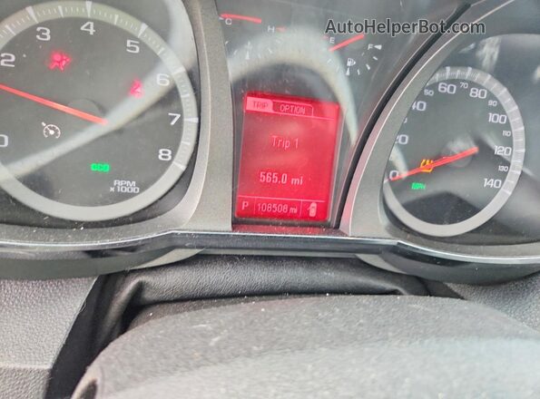 2GKALMEK1H6331562 2017 GMC TERRAIN White Вид щитка приладів