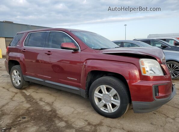 2GKALMEK2G6149075 2016 GMC TERRAIN Бордовый Передняя правая четверть