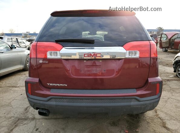 2GKALMEK2G6149075 2016 GMC TERRAIN Бордовый Вид сзади