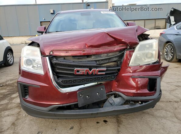 2GKALMEK2G6149075 2016 GMC TERRAIN Бордовый Вид спереди