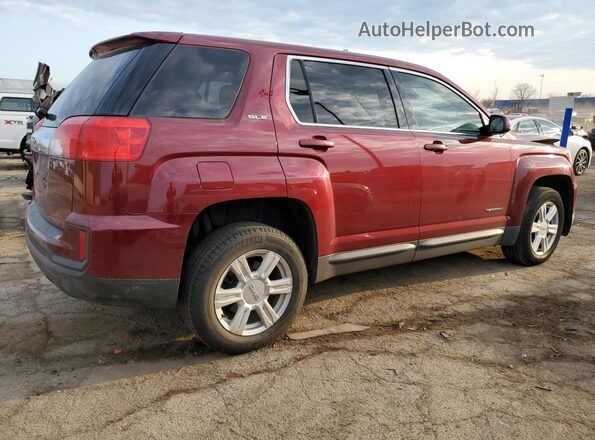 2GKALMEK2G6149075 2016 GMC TERRAIN Бордовый Задняя правая четверть