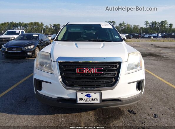 2GKALMEK2H6256726 2017 GMC TERRAIN White Vista del cuadro de instrumentos