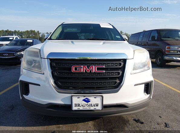2GKALMEK2H6256726 2017 GMC TERRAIN White Vista frontal