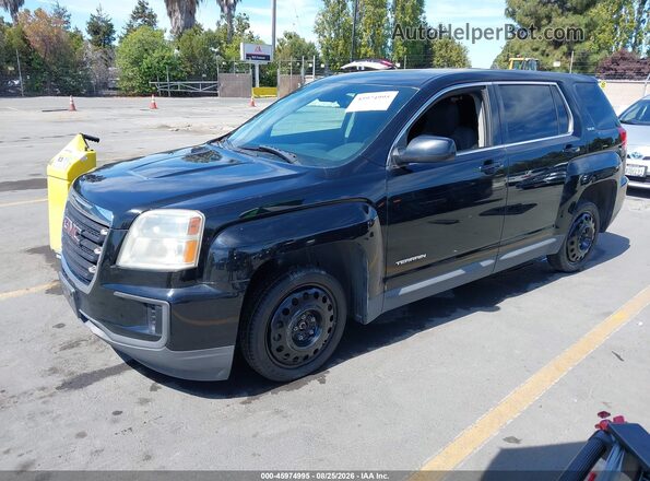 2GKALMEK3G6101925 2016 GMC TERRAIN Black Передня ліва чверть