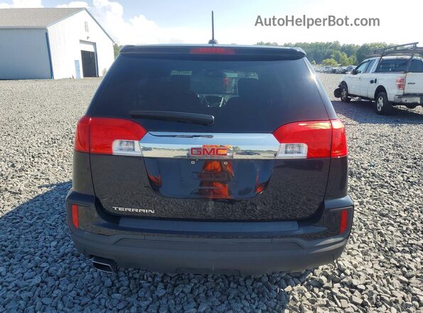 2GKALMEK3G6247435 2016 GMC TERRAIN Black Вид ззаду