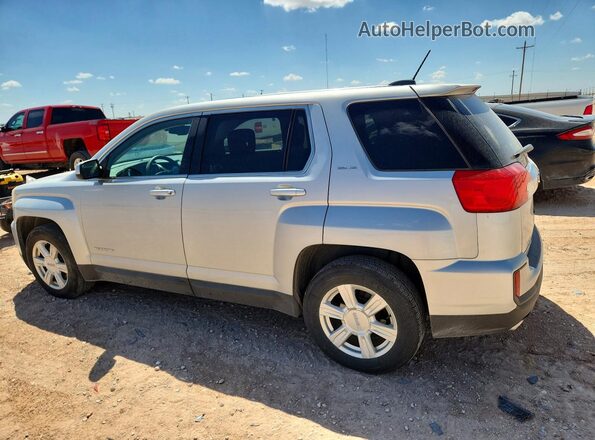 2GKALMEK3G6324238 2016 GMC TERRAIN Серебряный Задняя левая четверть
