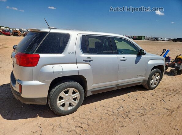 2GKALMEK3G6324238 2016 GMC TERRAIN Серебряный Задняя правая четверть