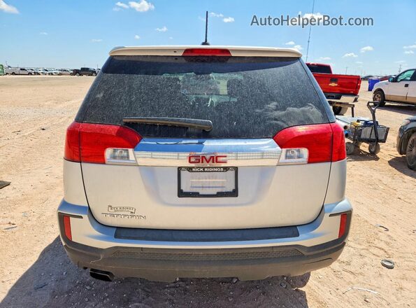2GKALMEK3G6324238 2016 GMC TERRAIN Серебряный Вид сзади