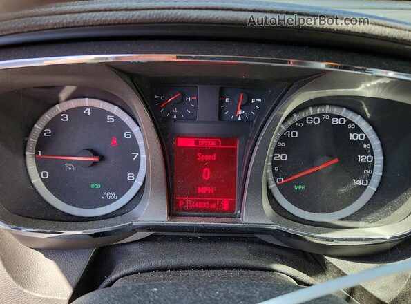 2GKALMEK3G6324238 2016 GMC TERRAIN Серебряный Вид щитка приборов