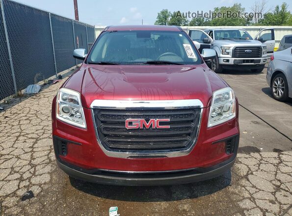 2GKALMEK3H6187075 2017 GMC TERRAIN Красный Вид спереди