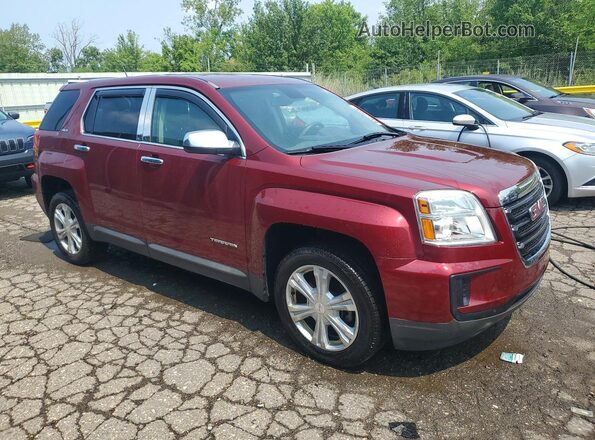 2GKALMEK3H6187075 2017 GMC TERRAIN Красный Передняя правая четверть