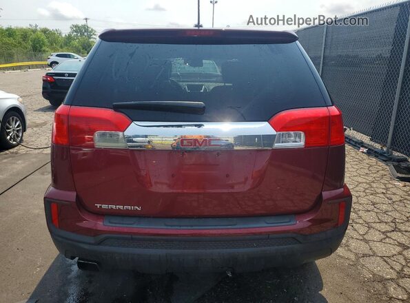 2GKALMEK3H6187075 2017 GMC TERRAIN Красный Вид сзади