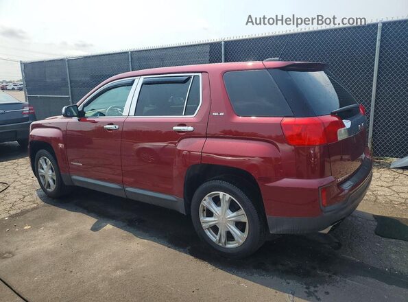 2GKALMEK3H6187075 2017 GMC TERRAIN Красный Задняя левая четверть