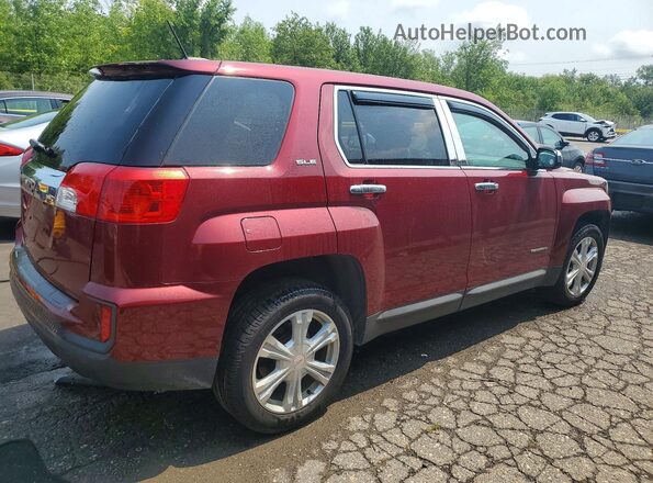 2GKALMEK3H6187075 2017 GMC TERRAIN Красный Задняя правая четверть