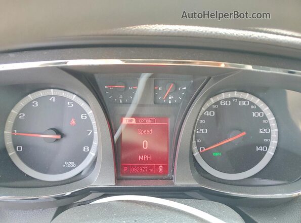2GKALMEK3H6187075 2017 GMC TERRAIN Красный Вид щитка приборов