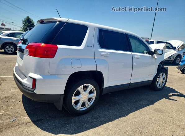 2GKALMEK4H6287296 2017 GMC TERRAIN White Задня права чверть