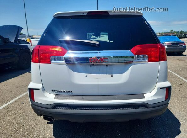 2GKALMEK4H6287296 2017 GMC TERRAIN White Вид ззаду