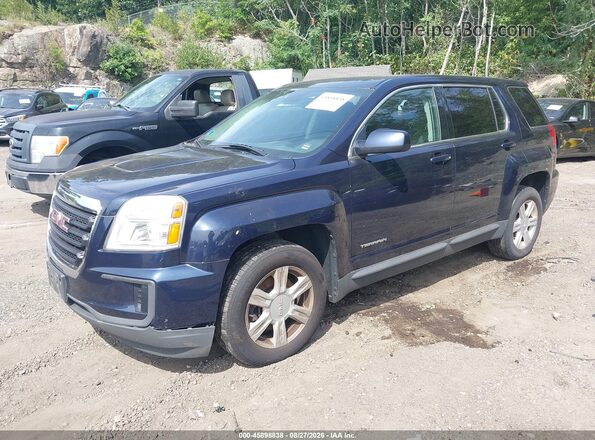 2GKALMEK5G6318960 2016 GMC TERRAIN Dark Blue წინა მარცხენა ხედი სამი მეოთხედიდან