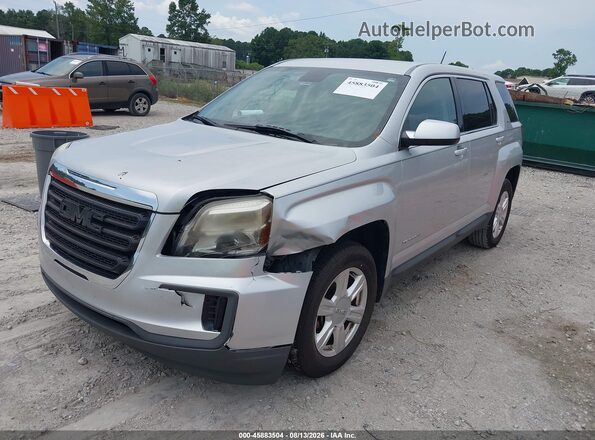2GKALMEK6G6147832 2016 GMC TERRAIN Gray Առջևի ձախ երեք քառորդ տեսարան