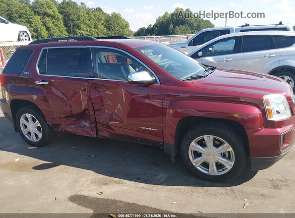 2GKALMEK6H6230369 2017 GMC TERRAIN Burgundy უკანა სალონის ხედი
