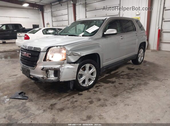 2GKALMEK6H6337602 2017 GMC TERRAIN Gray Առջևի ձախ երեք քառորդ տեսարան