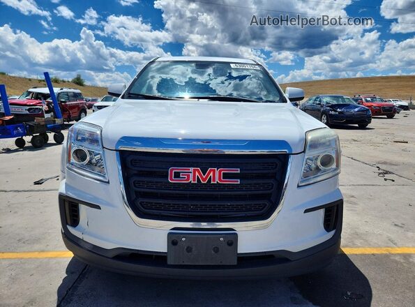 2GKALMEK6H6349085 2017 GMC TERRAIN White Դիմացի տեսք