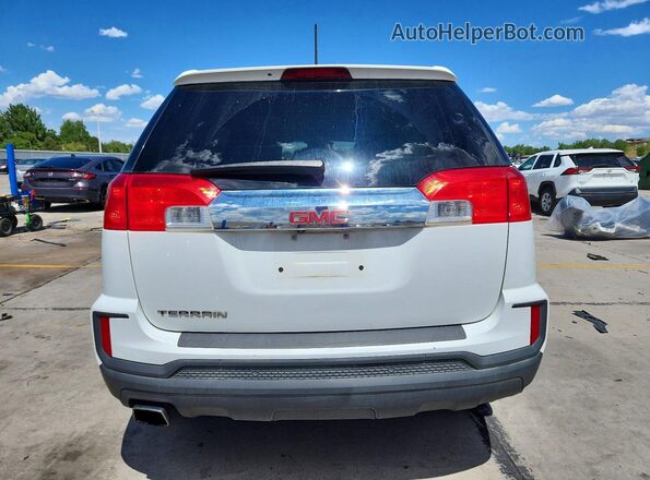 2GKALMEK6H6349085 2017 GMC TERRAIN White Հետևի տեսք