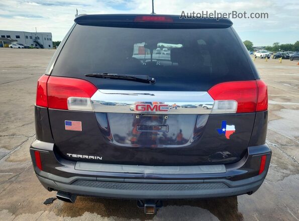 2GKALMEK8G6317401 2016 GMC TERRAIN Gray Հետևի տեսք
