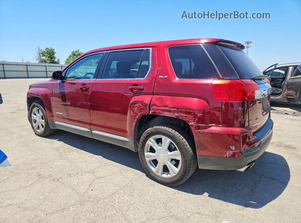 2GKALMEK8H6101131 2017 GMC TERRAIN Red Задня ліва чверть