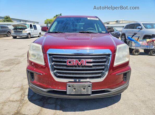 2GKALMEK8H6101131 2017 GMC TERRAIN Red Вид спереду