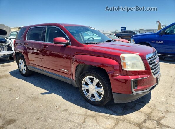 2GKALMEK8H6101131 2017 GMC TERRAIN Red Передня права чверть