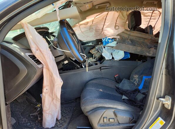 2GKALMEK8H6235556 2017 GMC TERRAIN Gray Front interior view