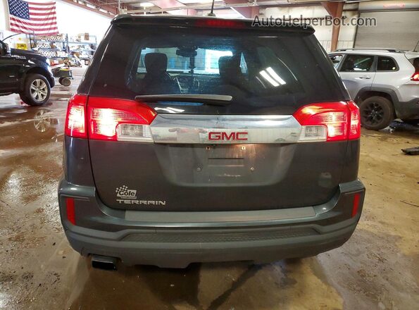 2GKALMEK8H6283445 2017 GMC TERRAIN Gray Widok z tyłu